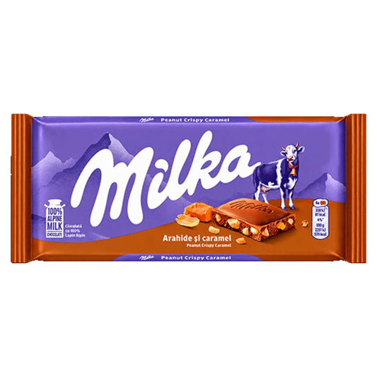 Milka Peanut Crispy Caramel 90g