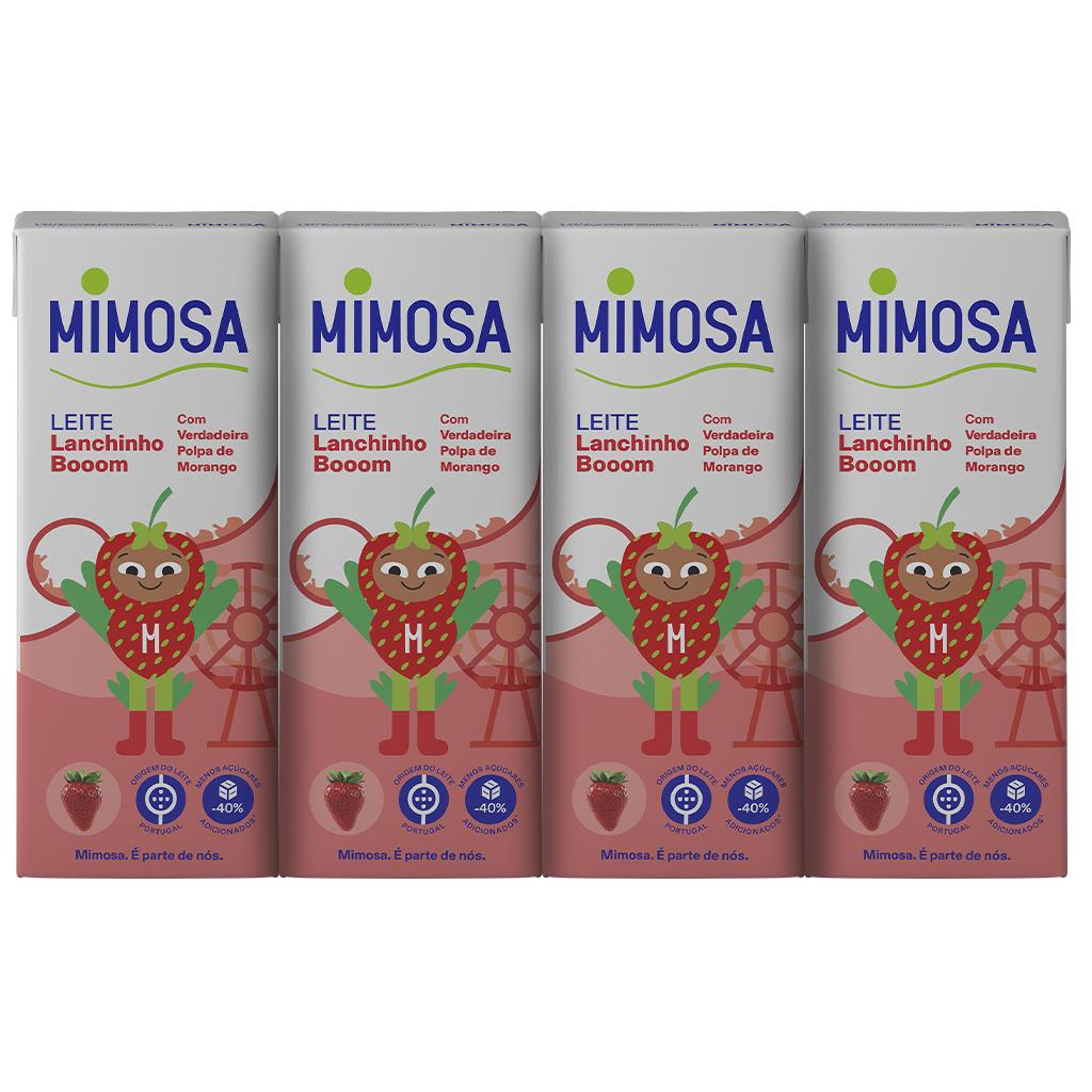 Mimosa Bem Essencial Strawberry Milk 4 x 200ml