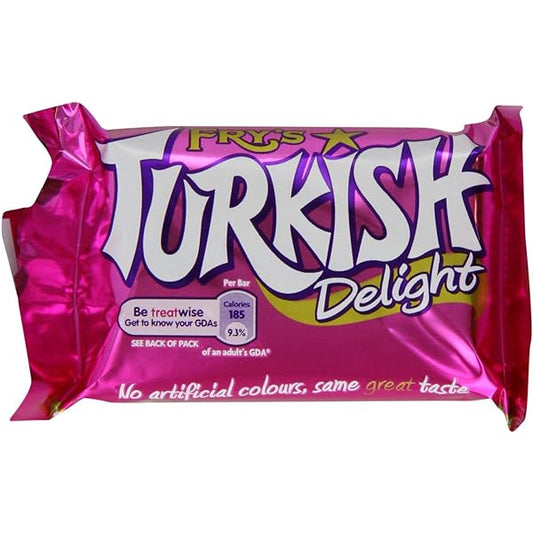 mini Turkish delight 15g chocolate bar rose flavoured jelly centre coated in milk chocolate classic British confectionery snack