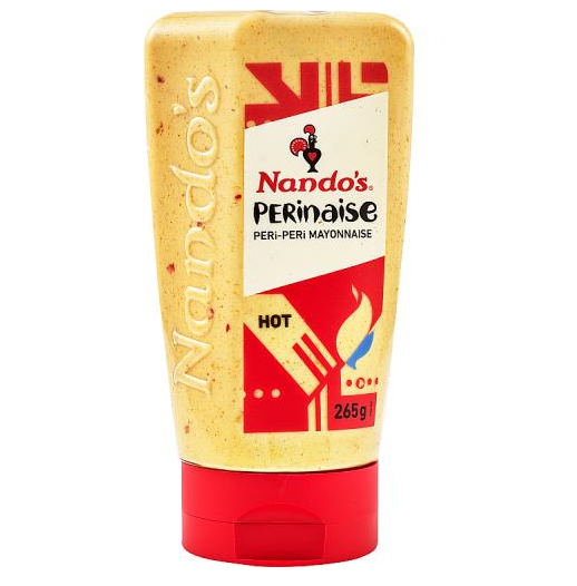nandos perinaise hot 265g peri peri mayonnaise hot chilli mayo dipping sauce burger sauce table condiment