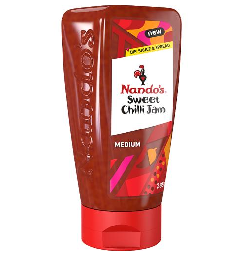 nandos sweet chilli jam medium 285g chilli jam savoury jam burger relish spicy dipping sauce condiment