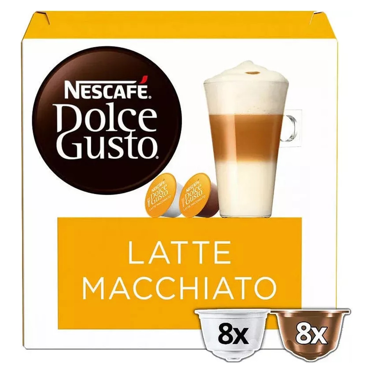 Nescafé Dolce Gusto Latte Macchiato Coffee Capsules 16 Pack