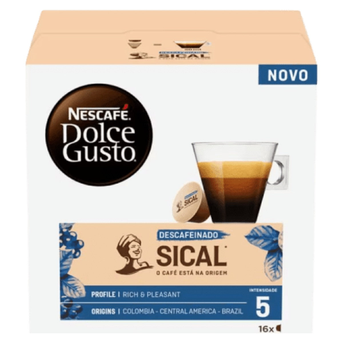 Nescafé Dolce Gusto Sical Decaffeinated 16 Coffee Capsules
