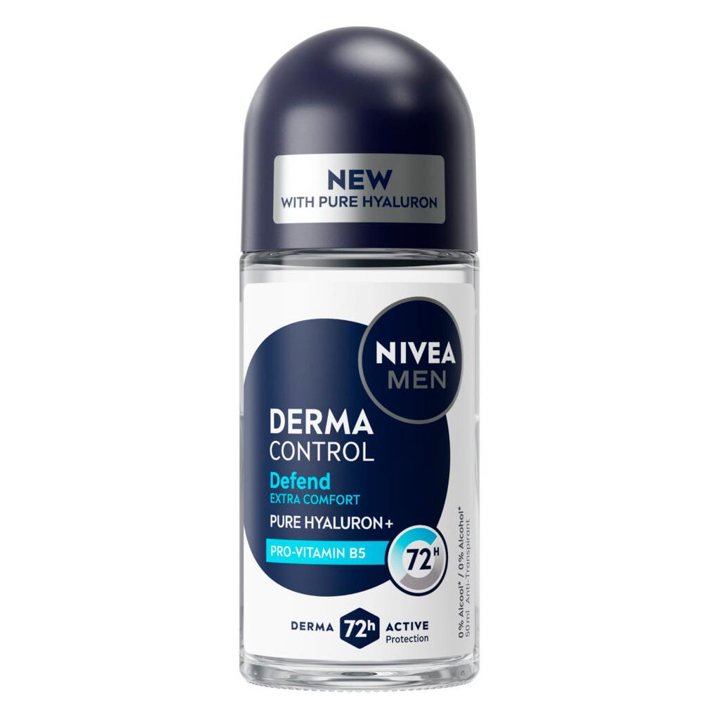 Nivea Men Derma Control Defend 72H Roll On Deodorant 50ml
