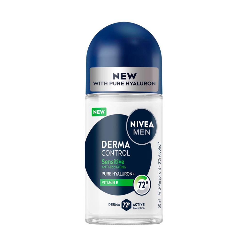 Nivea Men Derma Control Sensitive 72H Roll On Deodorant 50ml