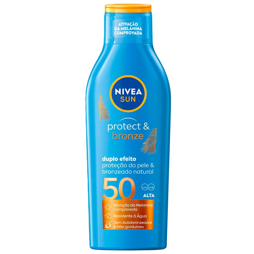 Nivea Sun Protect and Bronze Sun Lotion SPF50 200ml
