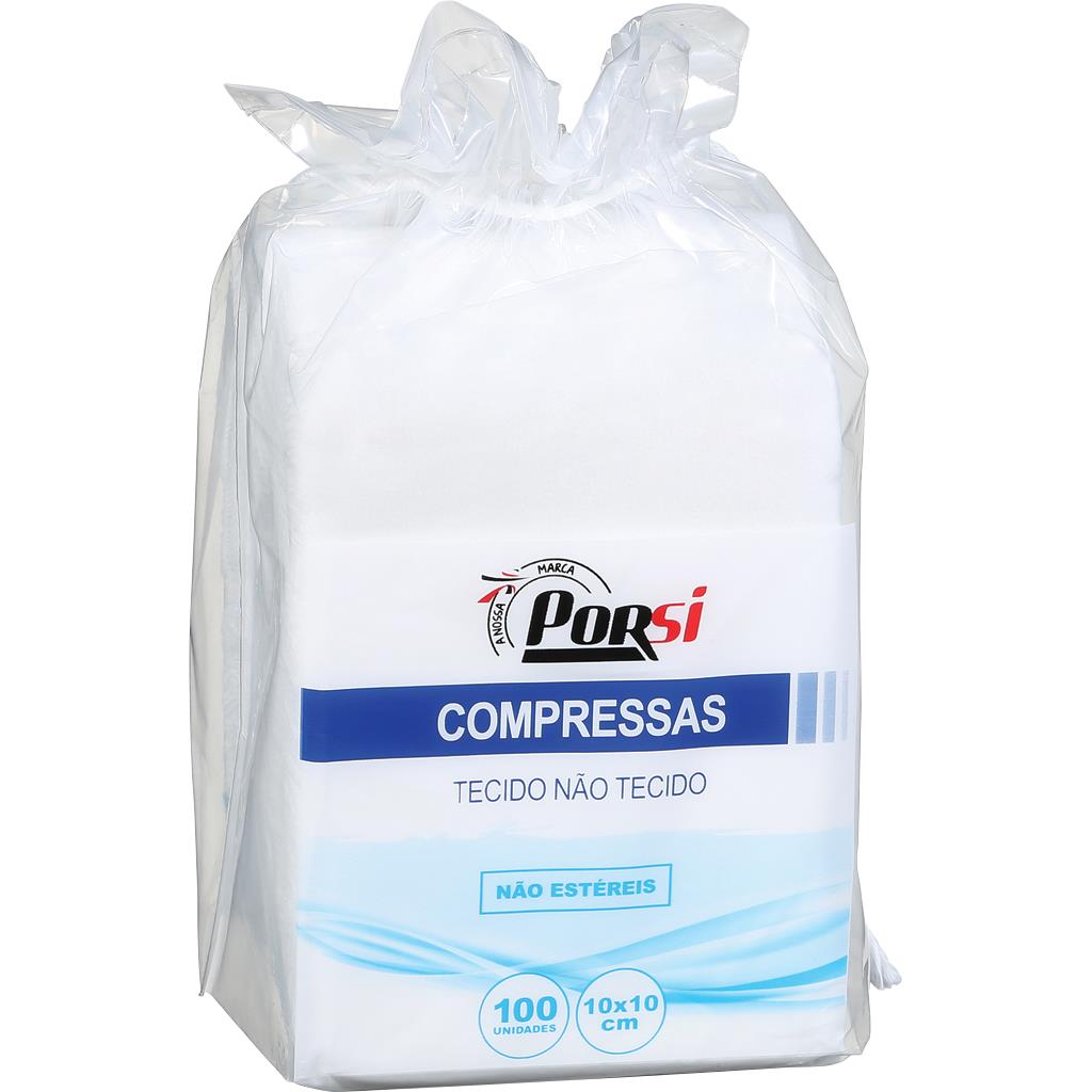 Non-Sterile Non-Woven Compresses 10 x 10cm Pack of 100