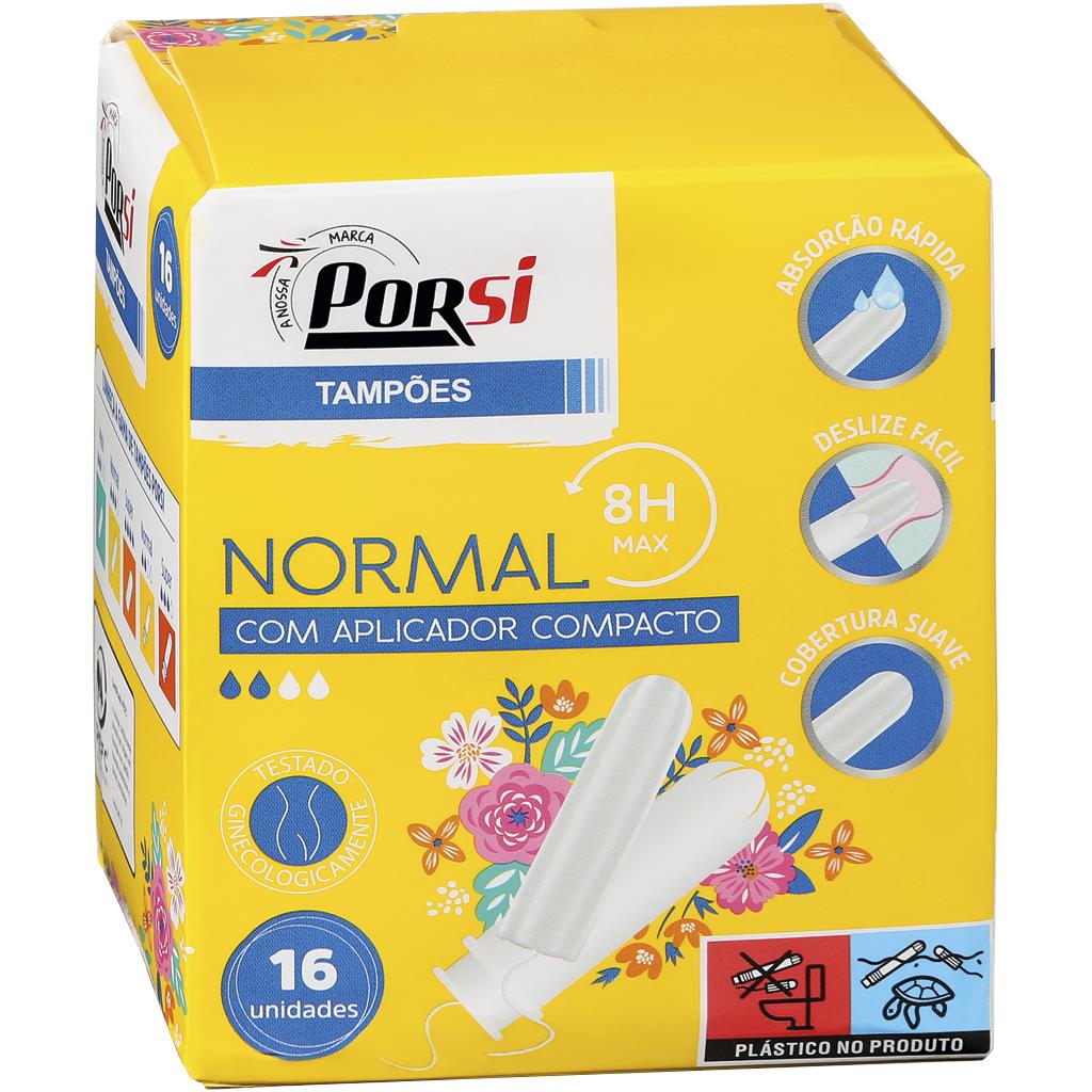 Normal Tampons with Compact Applicator Pack of 16