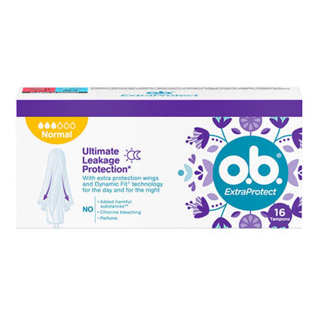 o.b. ExtraProtect Normal Digital Tampons Pack of 16