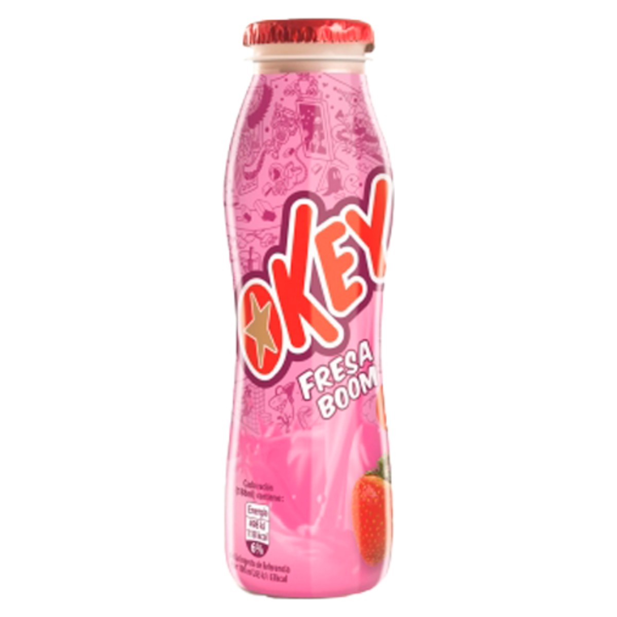 Okey Strawberry Milkshake 180ml