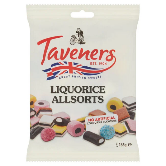 Liquorice Allsorts 165g Taveners