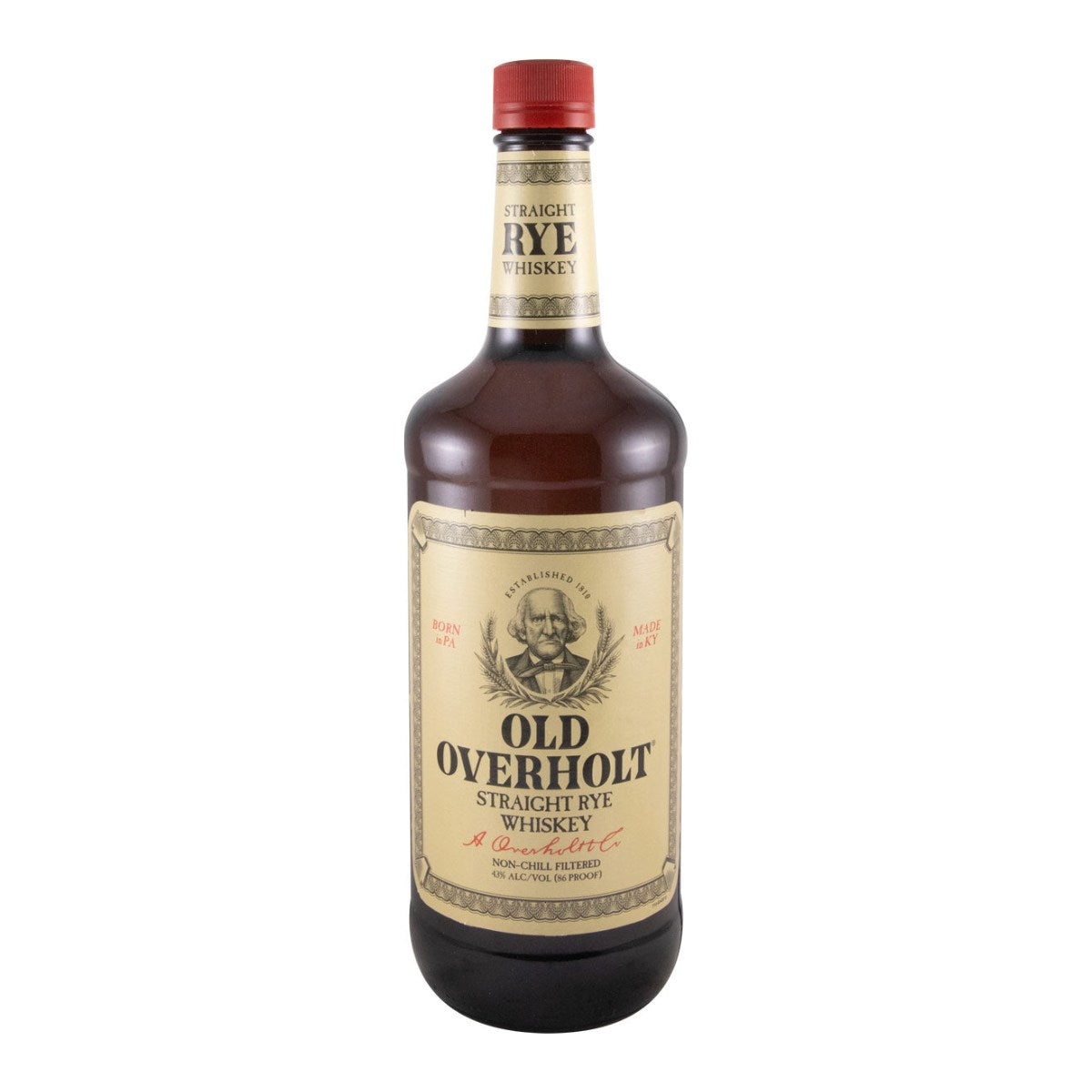 Old Overholt 3 Year Old Straight Rye Whiskey 1L 43% ABV