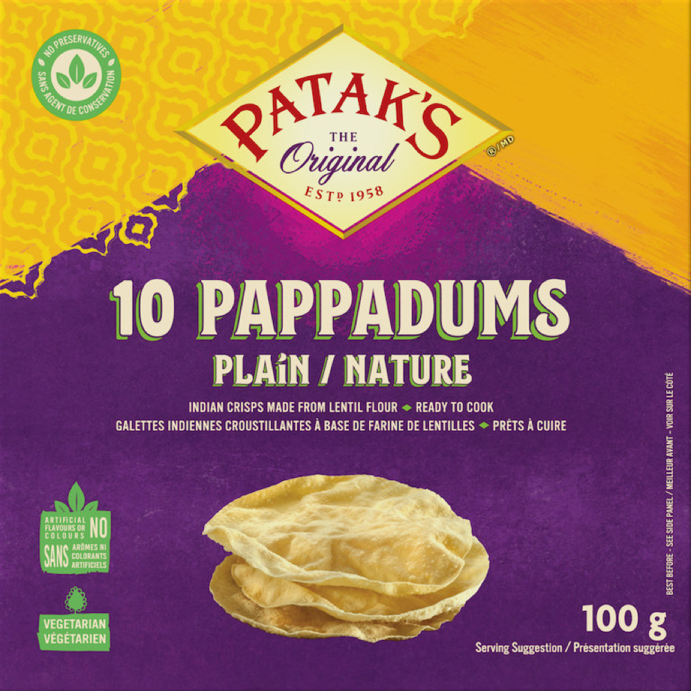 Plain Pappadums - Patak's 100g