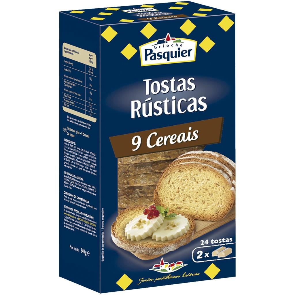 Pasquier Rustic Brioche Toasts with Cereals 240g