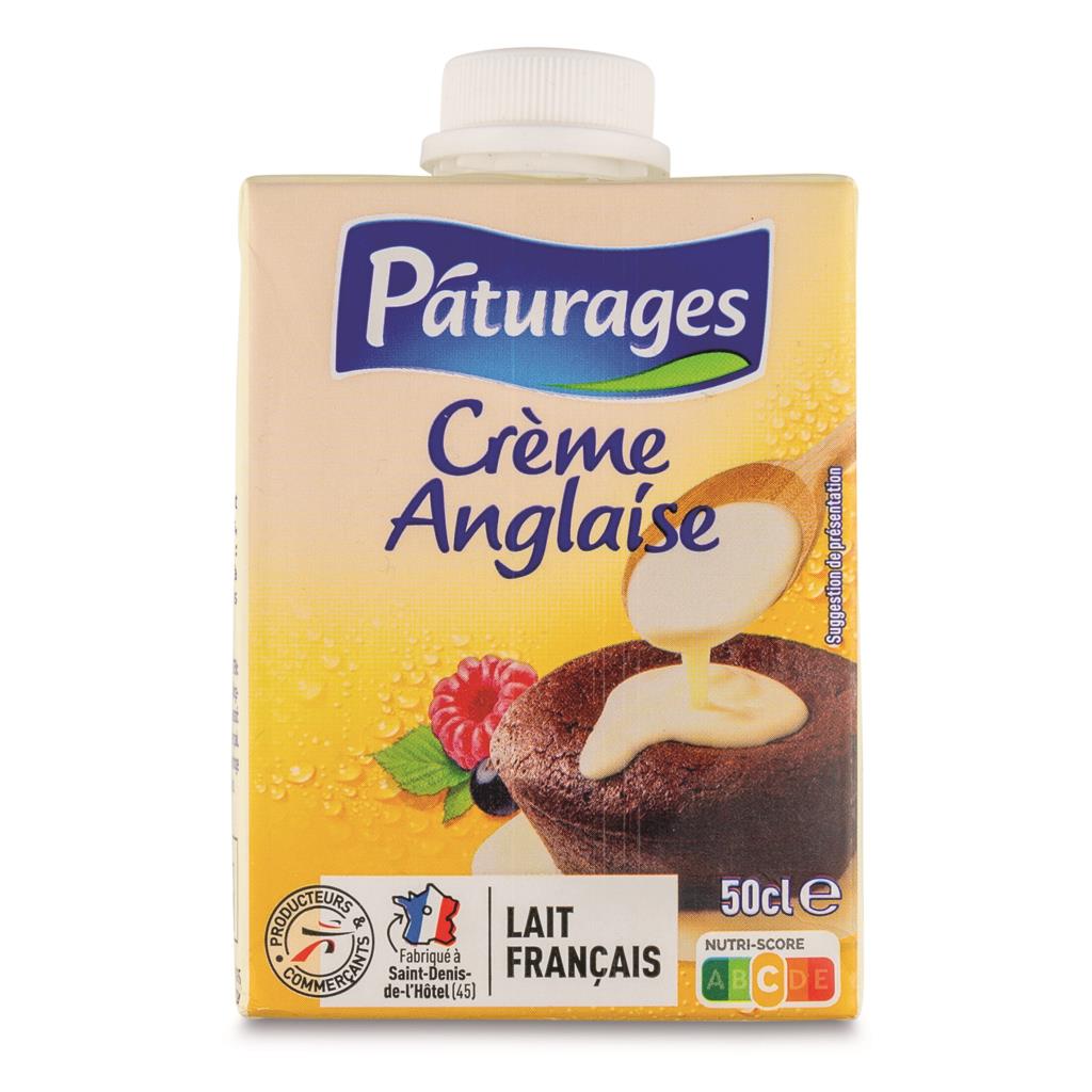 Pâturages UHT Crème Anglaise Custard Sauce 500ml