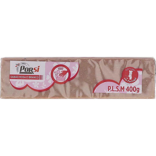 Pink and White Laundry Soap Bar 400g