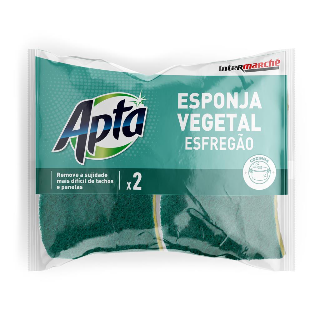 Plant-Based Green Scouring Sponges Pack of 2