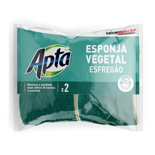 Plant-Based Green Scouring Sponges Pack of 2
