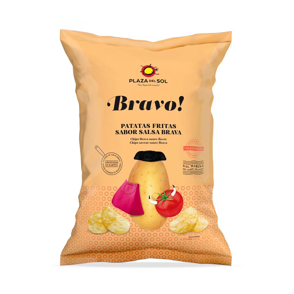 Plaza Sol Bravo Spicy Crisps 115g