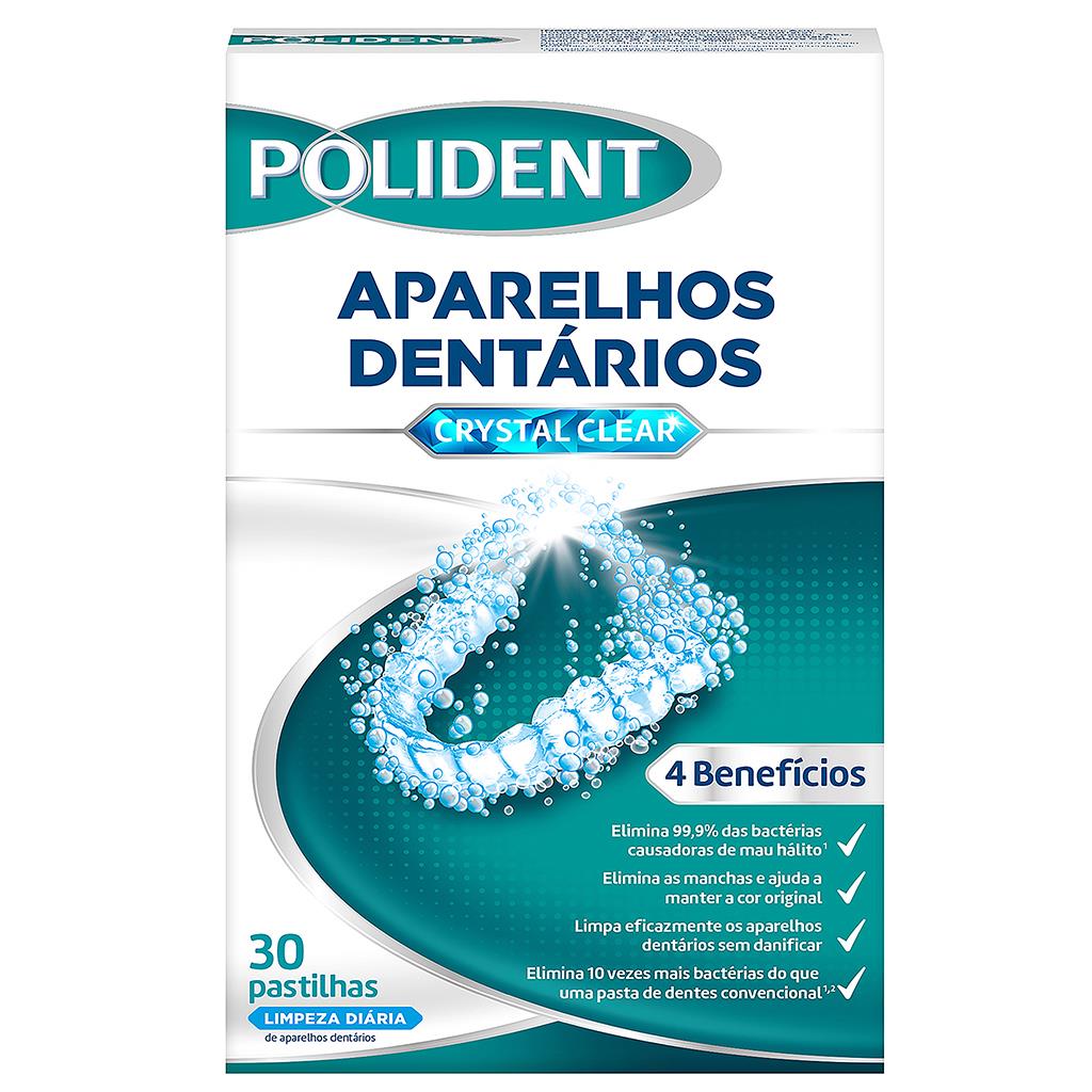 Polident Cleaning Tablets for Dental Appliances Pack of 30
