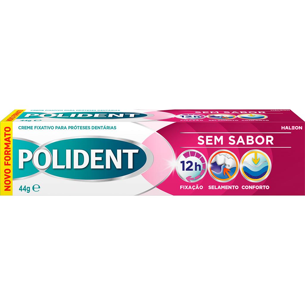 Polident Flavour Free Denture Fixative Cream 44g