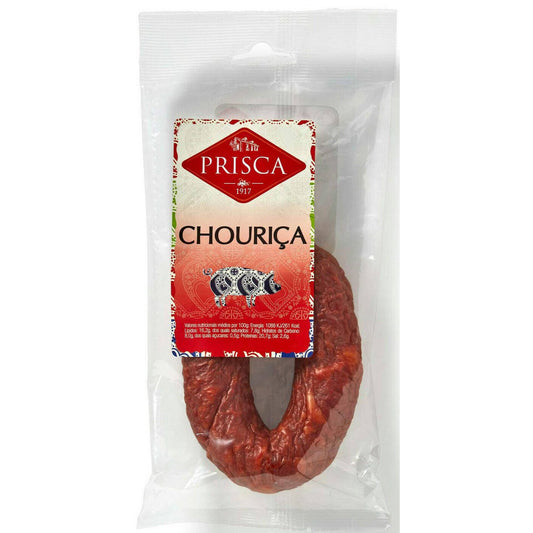 prisca traditional chorizo 180g portuguese cured sausage smoked pork deli meat