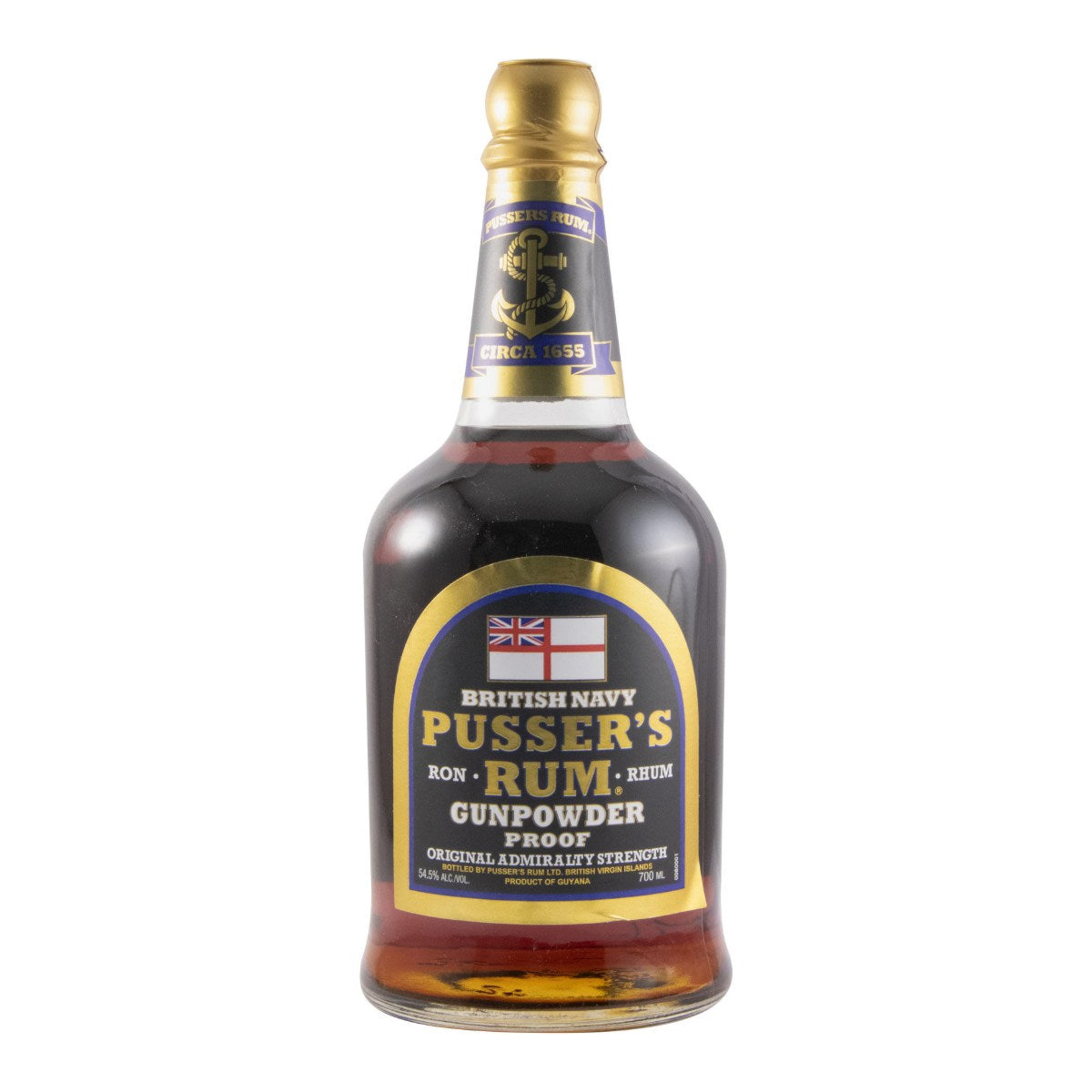 Pusser's Gunpowder Proof Rum 700ml 54.5% ABV