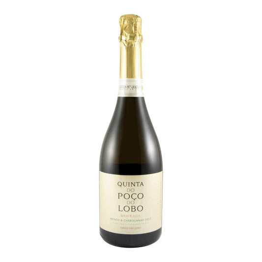 Quinta do Poço do Lobo Arinto & Chardonnay Brut Nature Sparkling White Wine Bairrada 2023 750ml 12.5% ABV