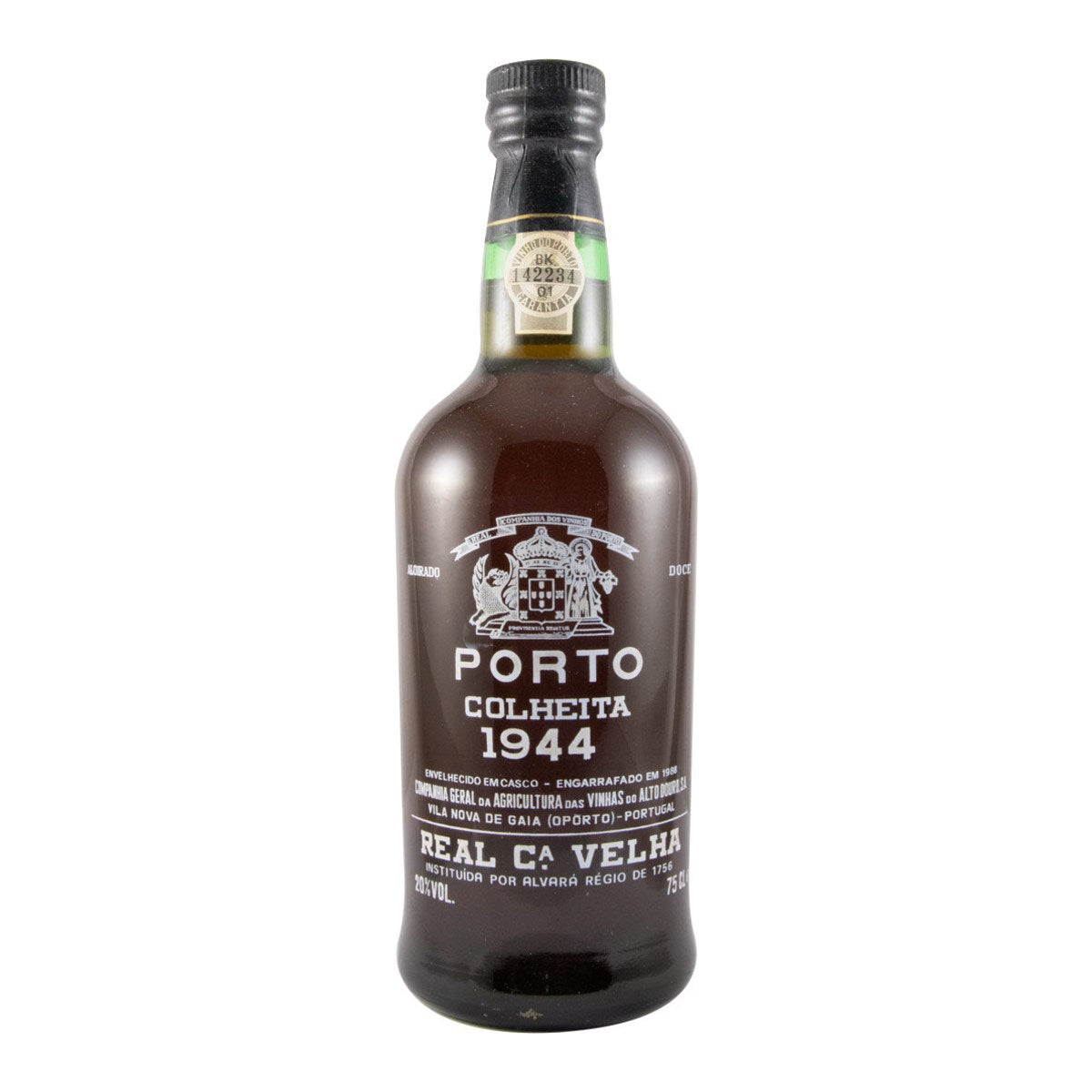 Real Companhia Velha Colheita (Engraved Bottle) Porto Wine 1944 750ml 20% ABV