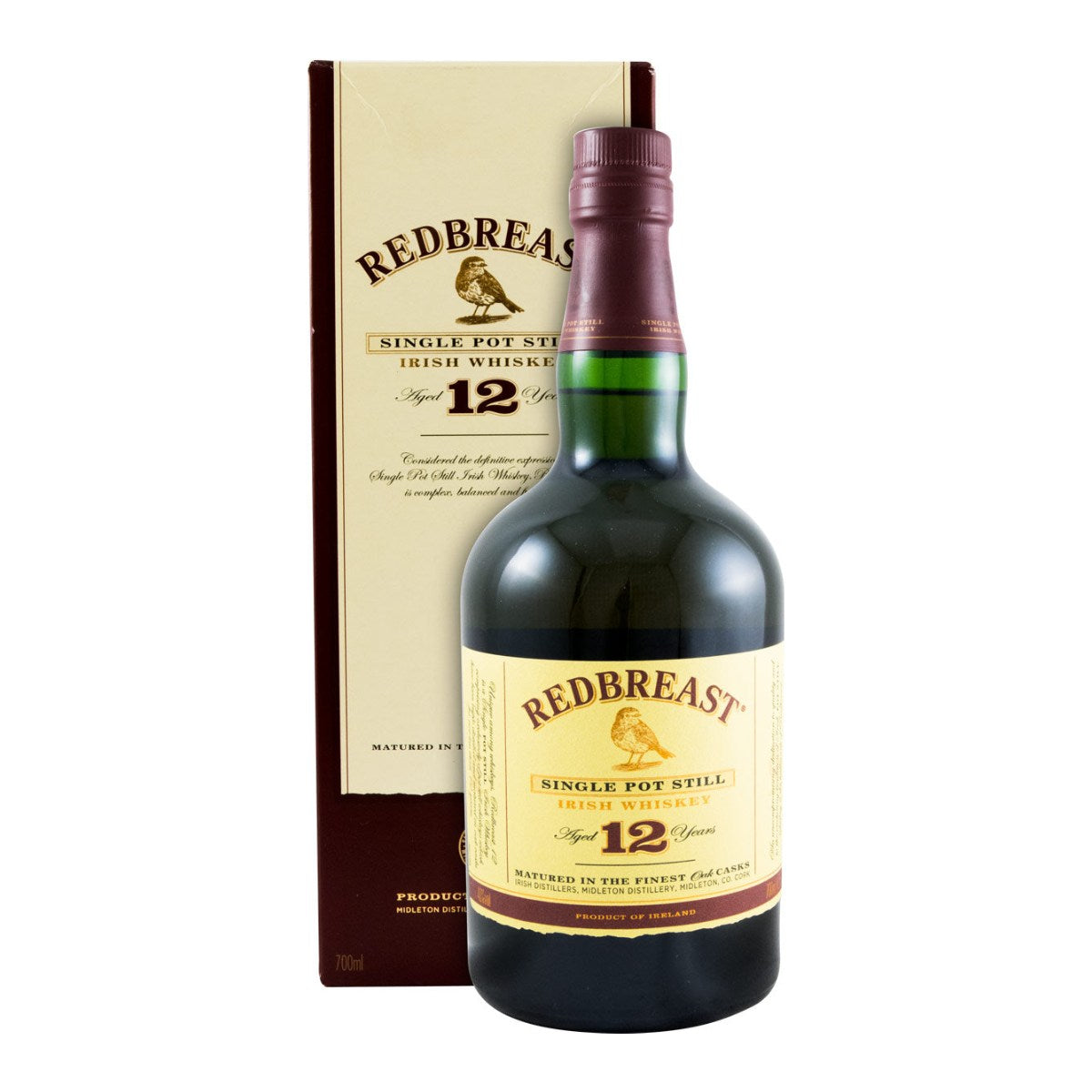 Redbreast 12 Year Old Single Pot Still Irish Whiskey 700ml 40% ABV
