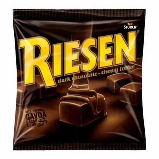 riesen dark chocolate chewy toffee 110g chocolate coated caramel toffee sweets classic european chocolate candy