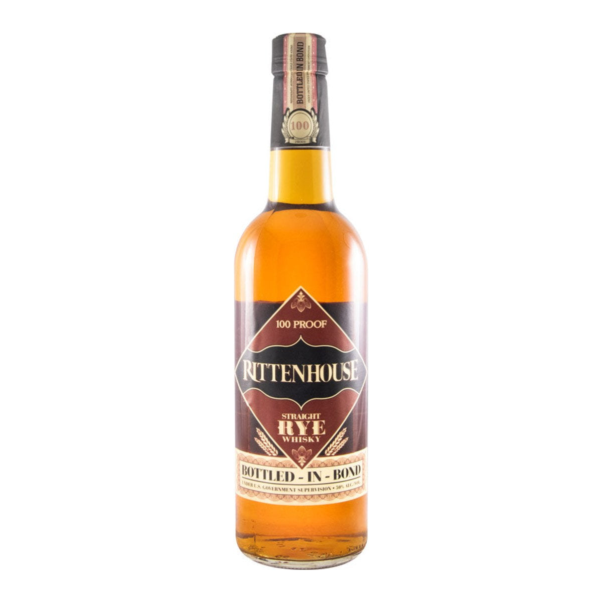 Rittenhouse 100 Proof Straight Rye Whiskey 700ml 50% ABV