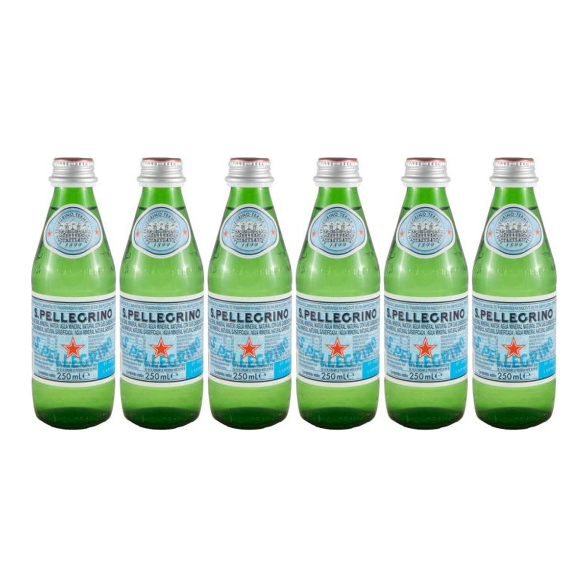 S.Pellegrino Sparkling Natural Mineral Water 6 x 250ml