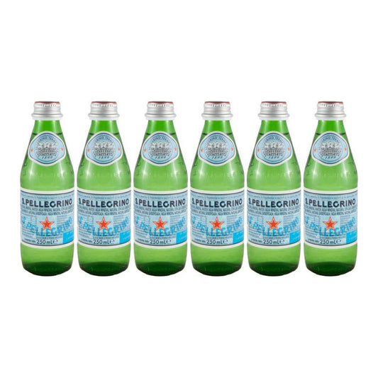 S.Pellegrino Sparkling Natural Mineral Water 6 x 250ml