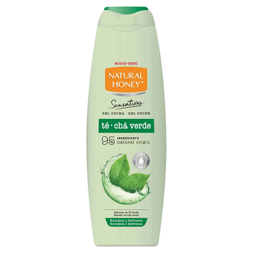 sensations shower gel green tea and natural honey 650ml daily body wash moisturizing skin care family size bottle