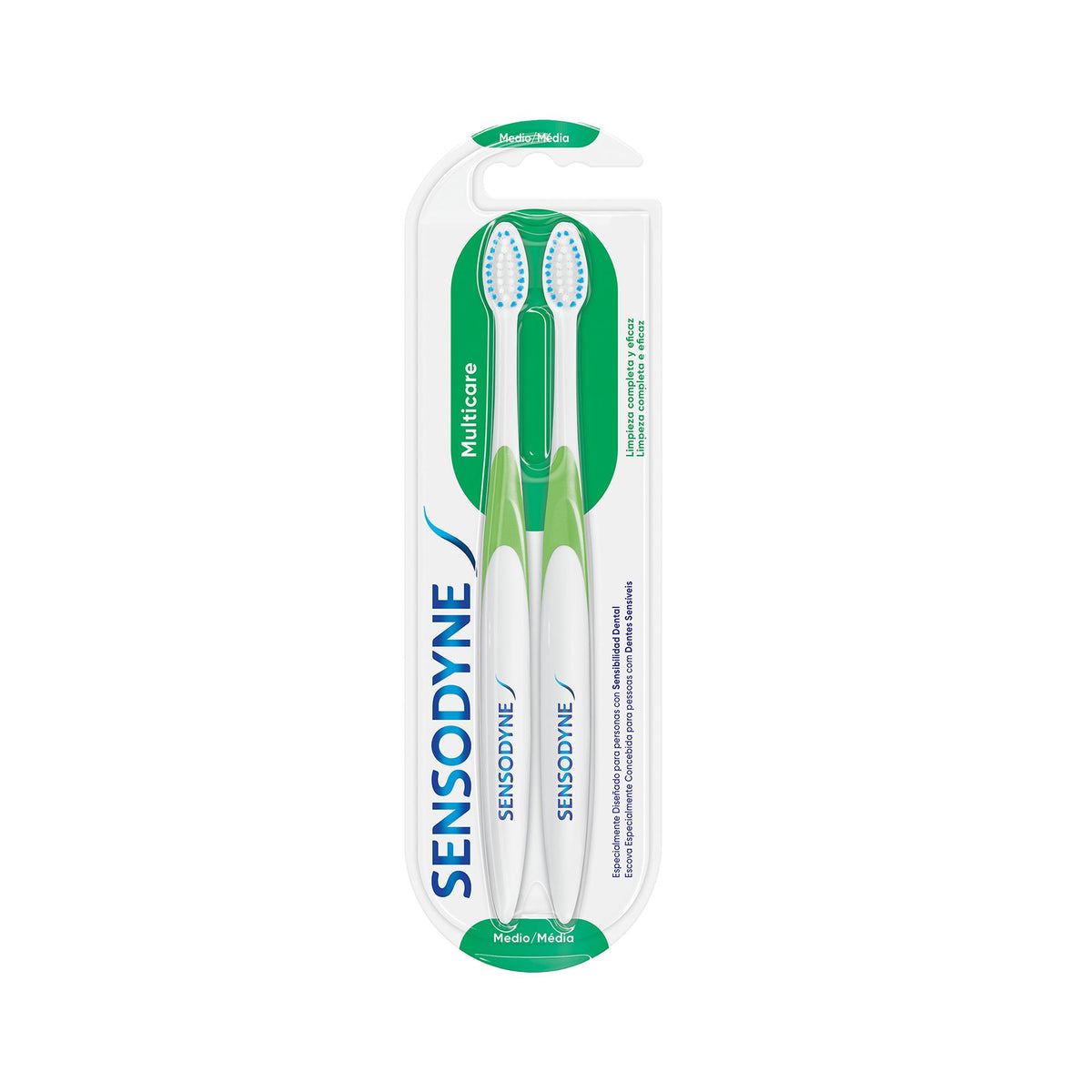 Sensodyne Multicare Medium Toothbrushes Pack of 2