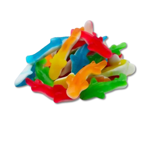 shark fruit gummies by weight – fruity jelly shark sweets pick n mix candy