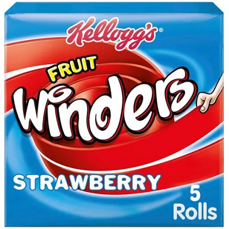 Kellogg's Fruit Winders Strawberry Snack Rolls 5x17g