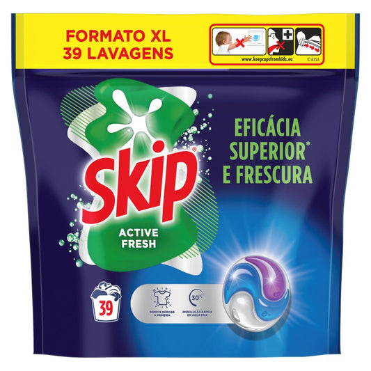 Skip Trio Active Fresh Laundry Capsules 39 Washes