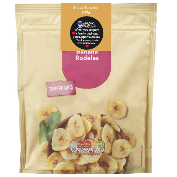 sliced bananas 200 g dried banana natural dried fruit fruit snacks dried fruit and fruit snacks collection