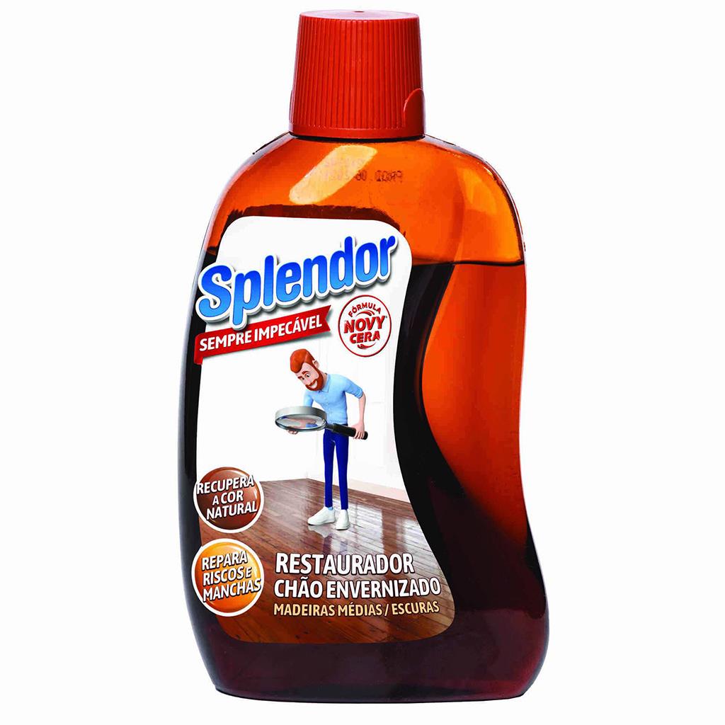 Splendor Varnished Floor Restorer Medium and Dark Wood 500ml