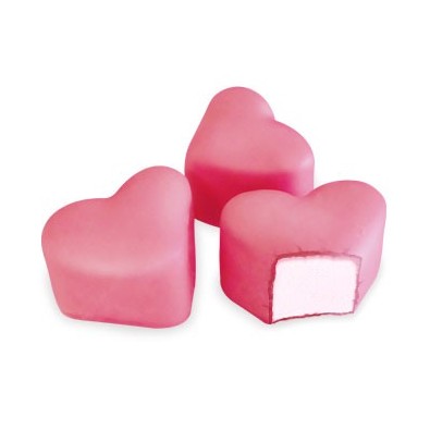 strawberry chocolate marshmallow hearts by weight strawberry chocolate covered marshmallow sweets fluffy marshmallow candy pick and mix selection