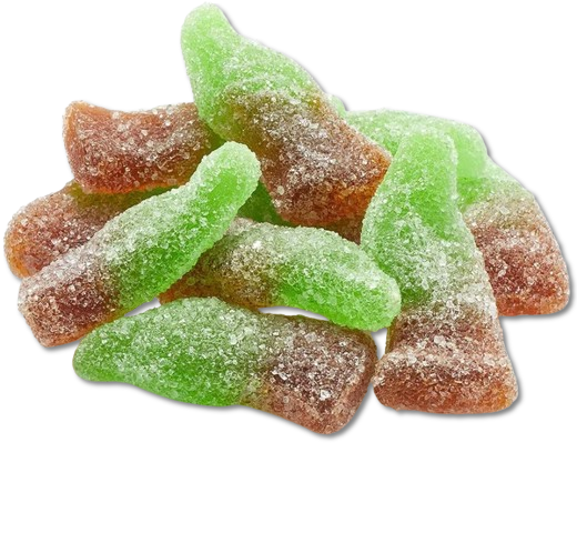 sugar cola bottle gummies by weight – sugared cola sweets chewy pick n mix candy