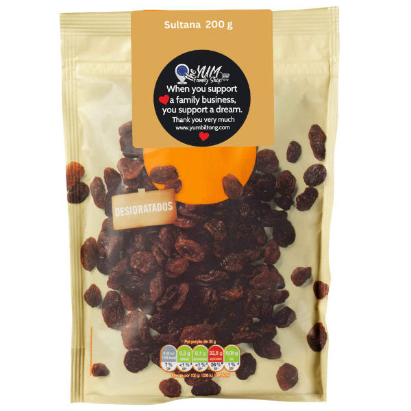 sultanas 200 g sweet dried grapes dried fruit fruit snacks dried fruit and fruit snacks collection