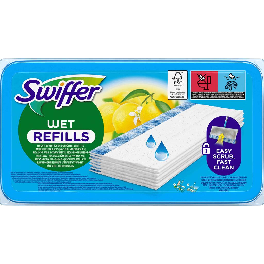 Swiffer Wet Lemon Floor Cloths Refill Pack of 10