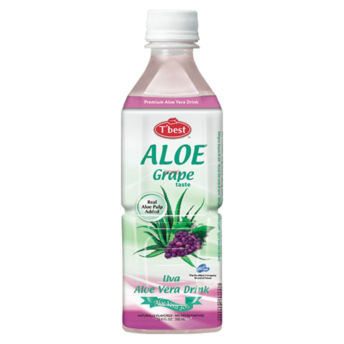 T'Best Aloe Vera Drink Grape 500ml