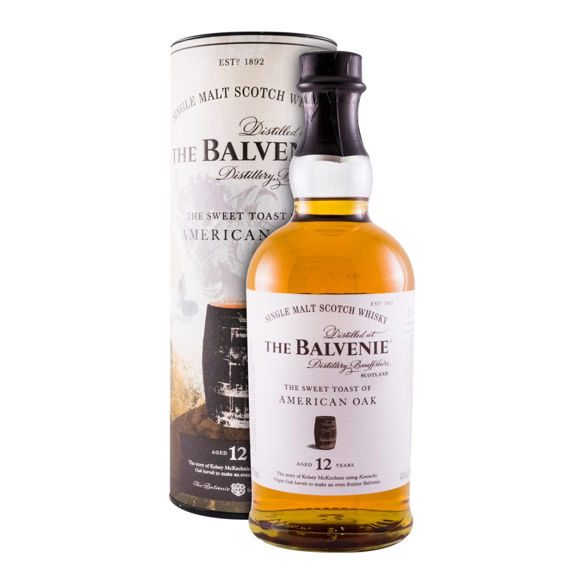 The Balvenie 12 Year Old American Oak Single Malt Scotch Whisky 700ml 43% ABV