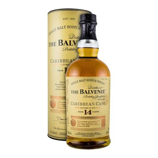 The Balvenie 14 Year Old Caribbean Cask Single Malt Scotch Whisky 700ml 43% ABV