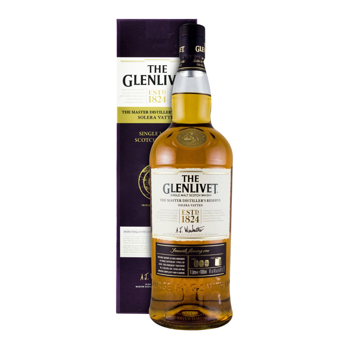 The Glenlivet 1824 Master Distiller's Reserve Single Malt Scotch Whisky 1L 40% ABV