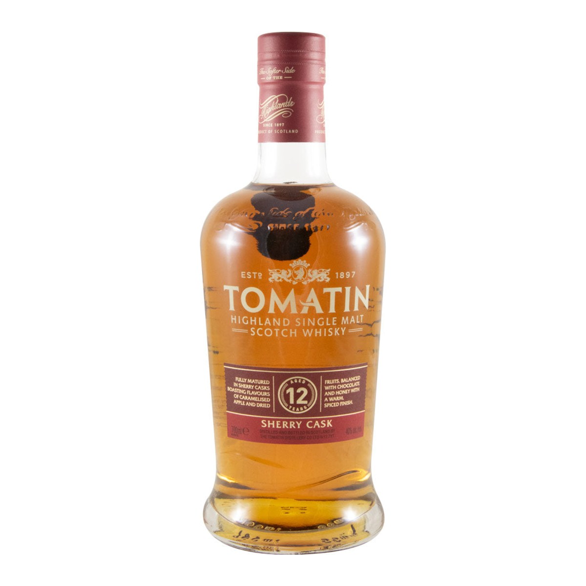 Tomatin 12 Year Old Sherry Cask Single Malt Scotch Whisky 700ml 40% ABV